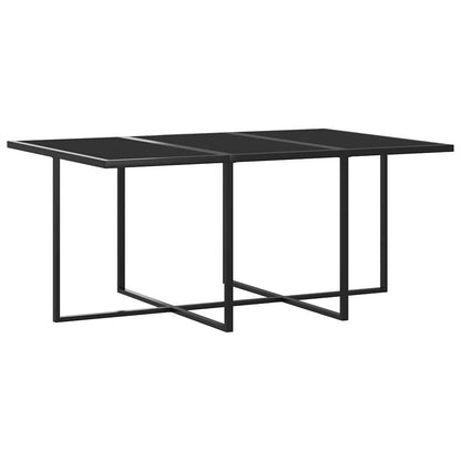 Set Pranzo da Giardino 11 pz con Cuscini in Polyrattan Grigio