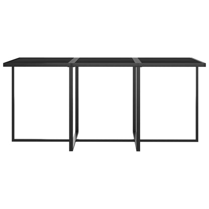 Set da Pranzo per Esterni 7 pz con Cuscini in Polyrattan Grigio | homemem39