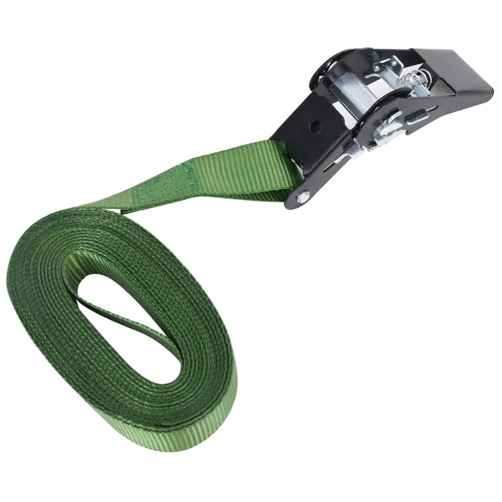 Cinghie d'Ancoraggio a Cricchetto 4 pz 800 daN 6m Verde | homemem39