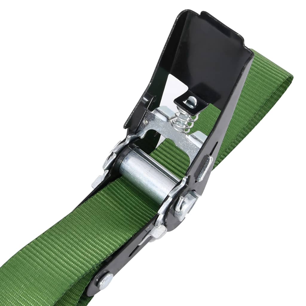Cinghie d'Ancoraggio a Cricchetto 4 pz 800 daN 6m Verde | homemem39