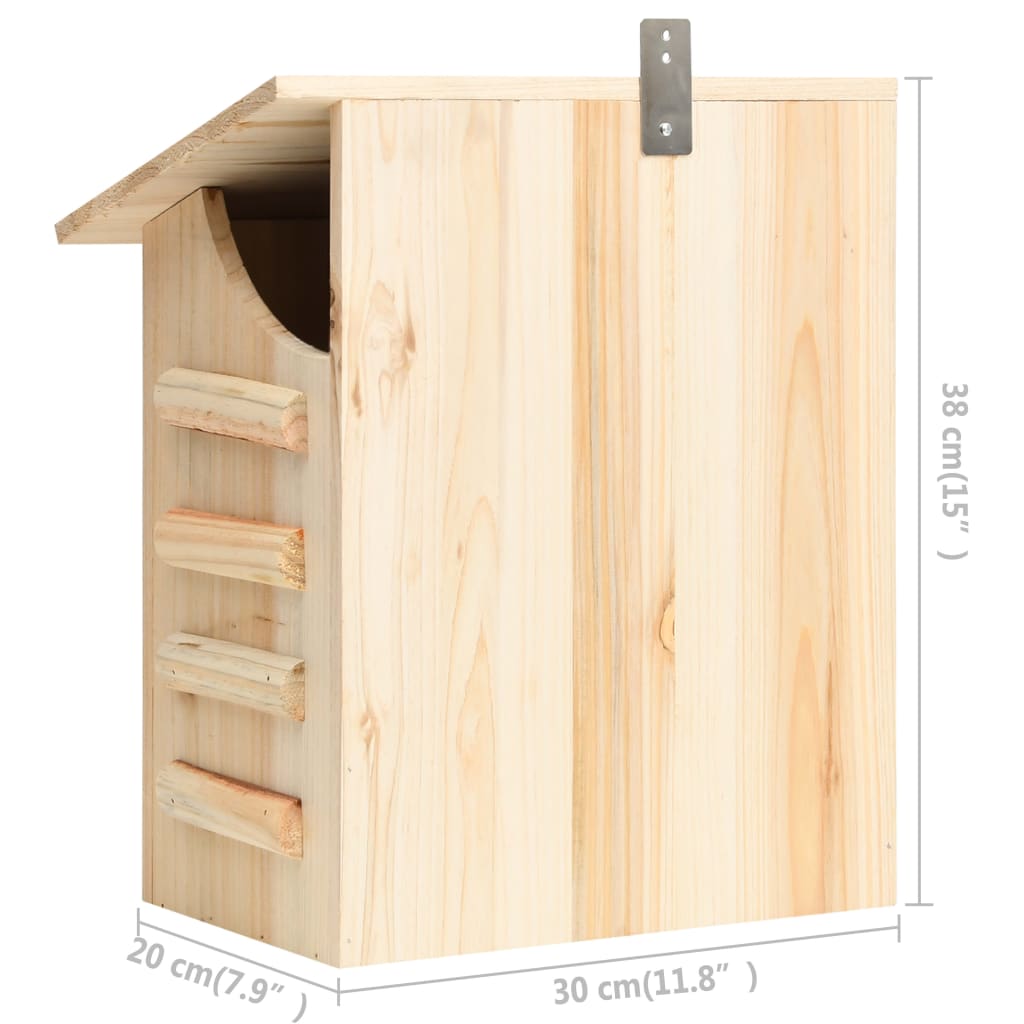 Casetta per Pipistrelli in Legno Massello di Abete 30x20x38 cm | homemem39