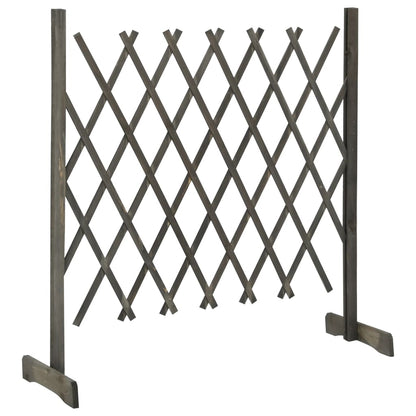Traliccio da Giardino Grigio 120x90 cm in Massello di Abete | homemem39