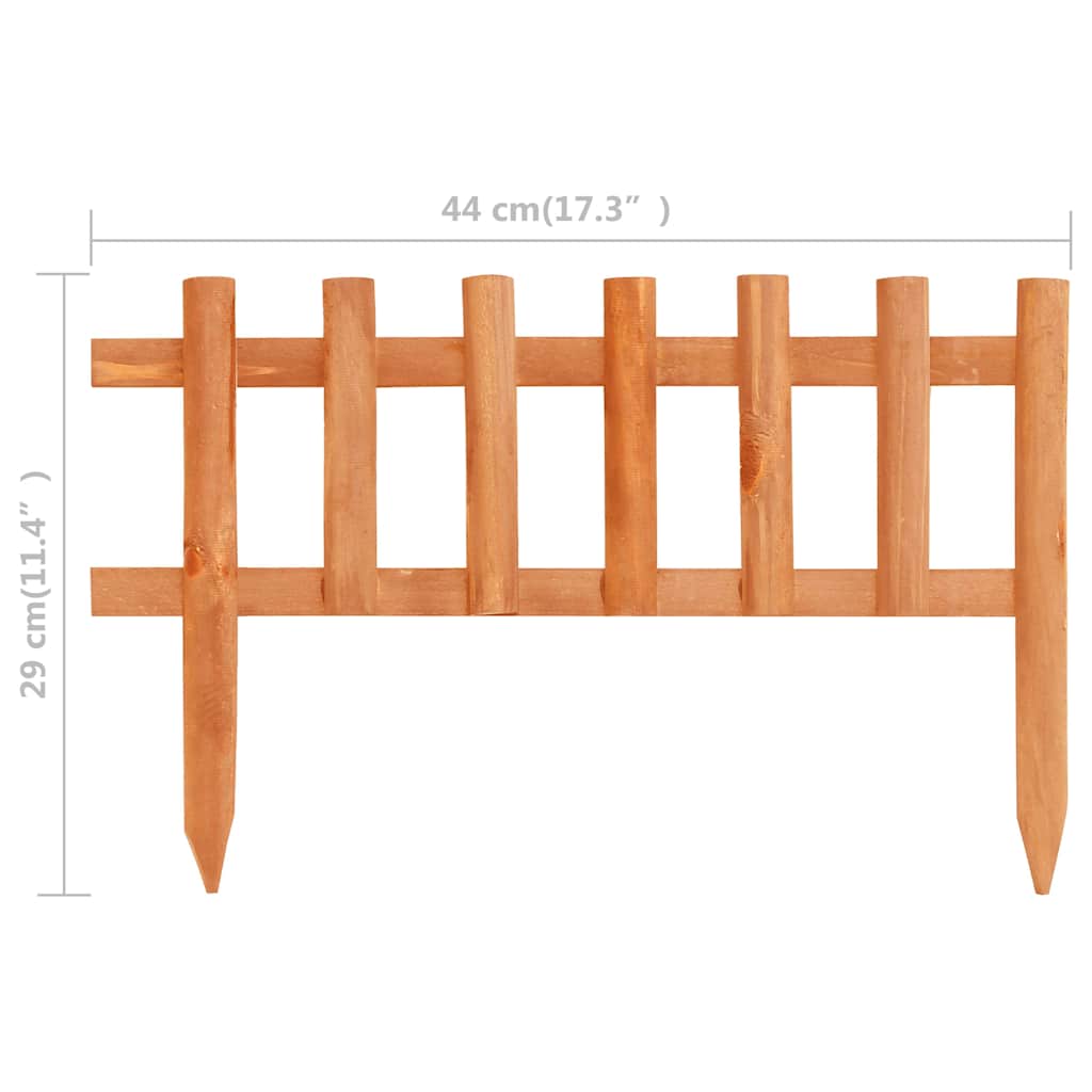 Bordature per Prato 10 pz in Legno di Abete 4,4 m | homemem39