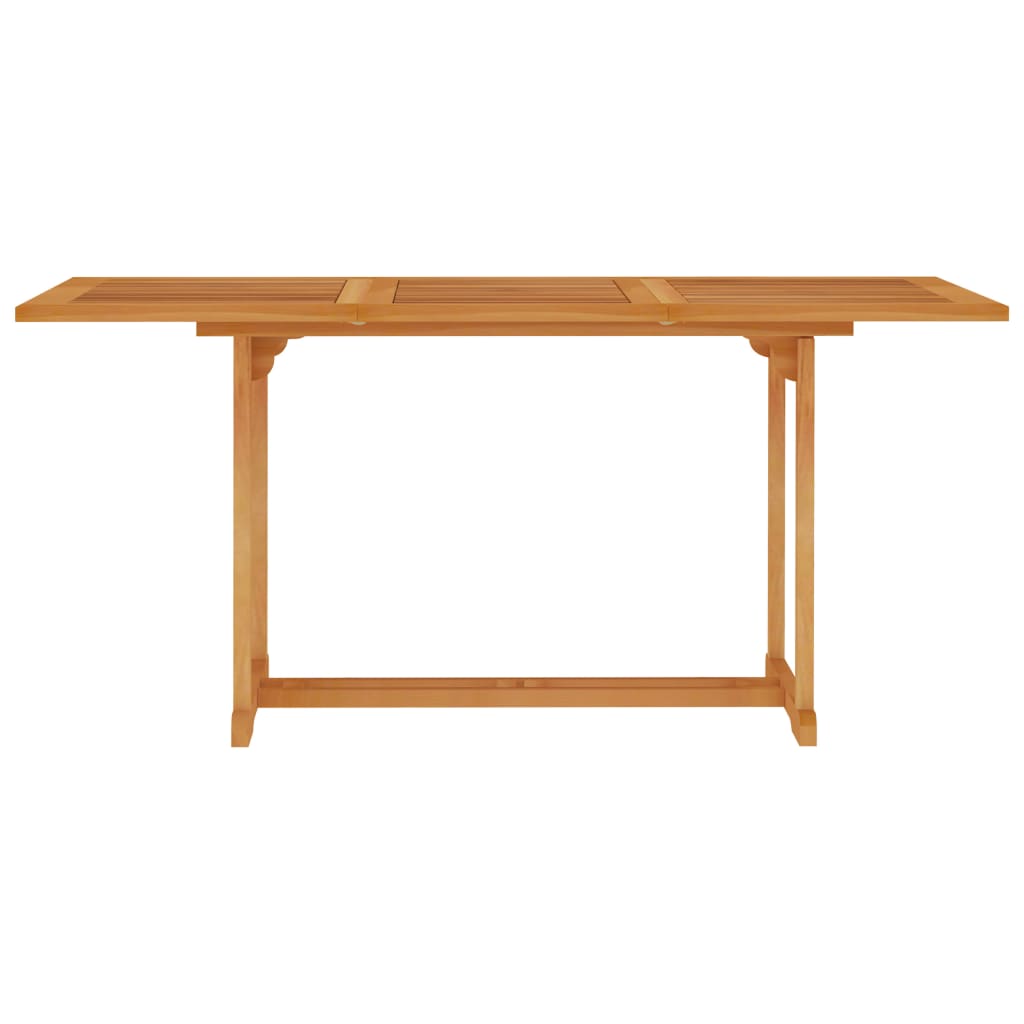 Tavolo da Giardino 150x90x75 cm in Legno Massello di Teak