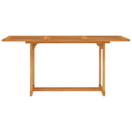 Tavolo da Giardino 150x90x75 cm in Legno Massello di Teak