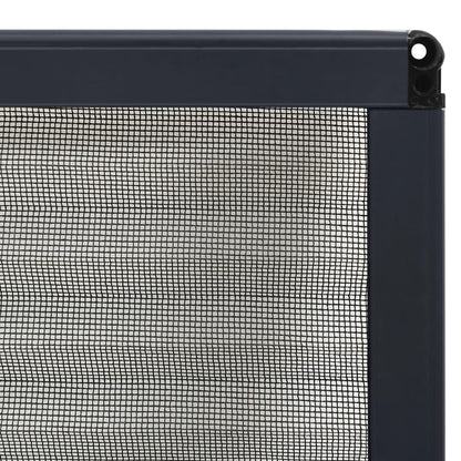 Zanzariera Plissettata Finestre Alluminio Antracite 80x120 cm | homemem39