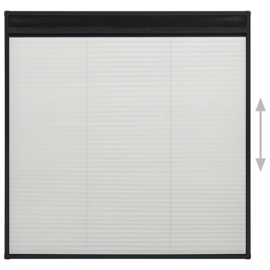 Zanzariera Plissettata per Finestre in Alluminio 120x120 cm | homemem39