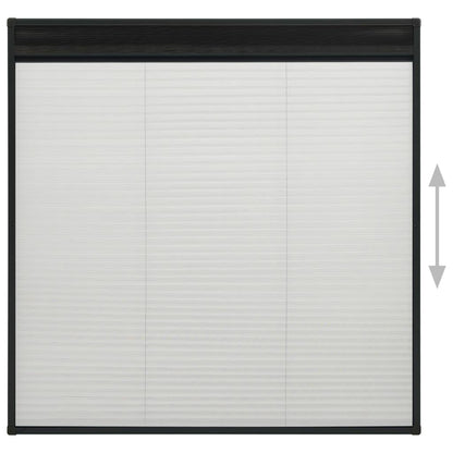 Zanzariera Plissettata per Finestre in Alluminio 120x120 cm | homemem39