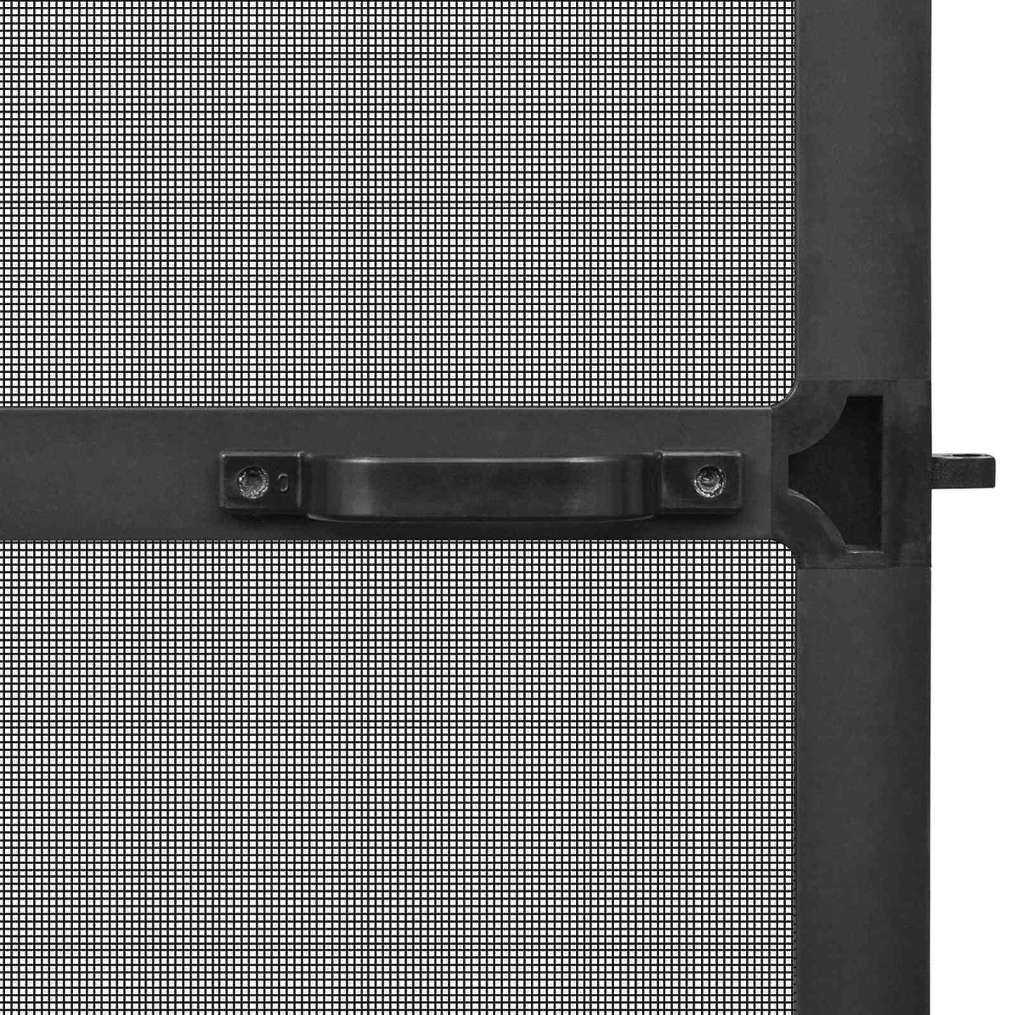 Schermo Insetti a Battente Antracite e Nero 100 x 215 cm | homemem39