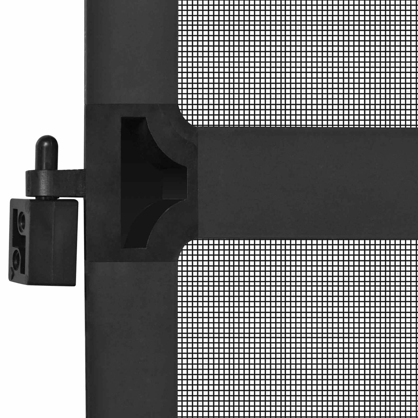 Schermo Insetti a Battente Antracite e Nero 100 x 215 cm
