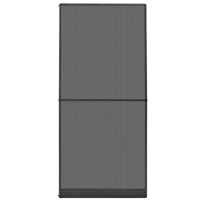 Schermo Insetti a Battente Antracite e Nero 100 x 215 cm | homemem39