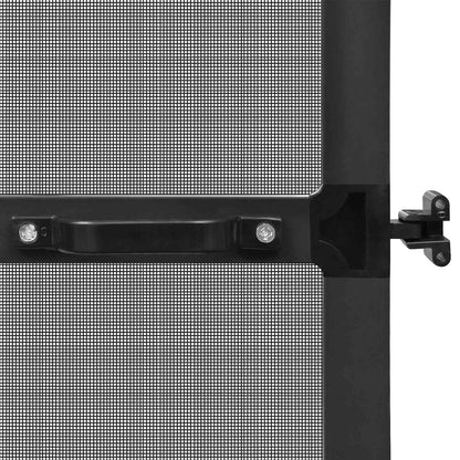 Schermo Insetti a Battente Antracite e Nero 120 x 240 cm