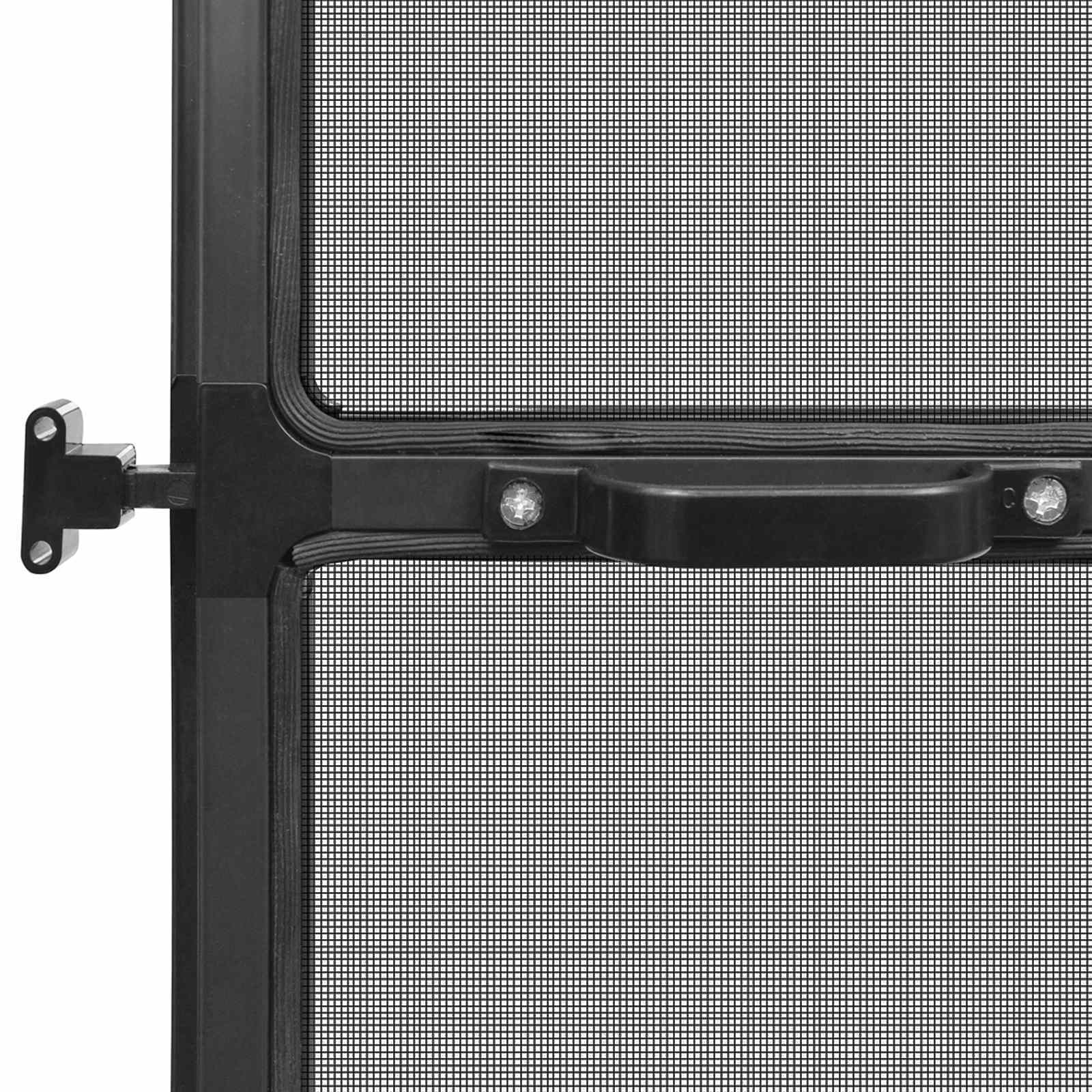 Schermo Insetti a Battente Antracite e Nero 120 x 240 cm | homemem39