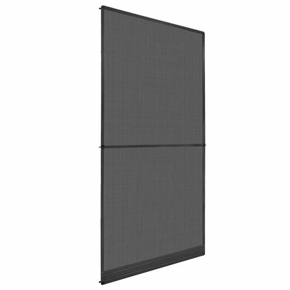 Schermo Insetti a Battente Antracite e Nero 120 x 240 cm | homemem39