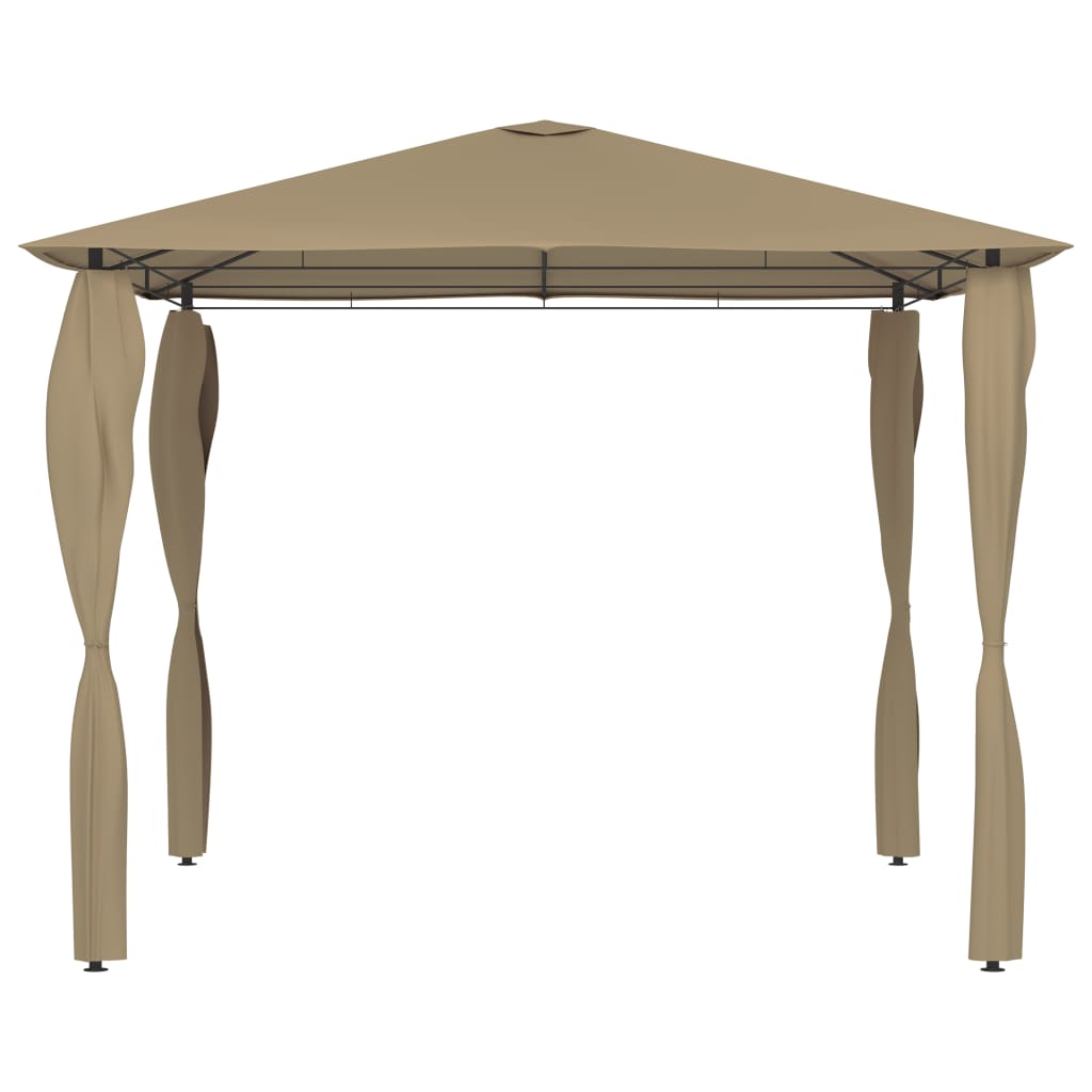 Gazebo con Montanti Rivestiti 3x3x2,6 m Talpa 160 g/m² | homemem39