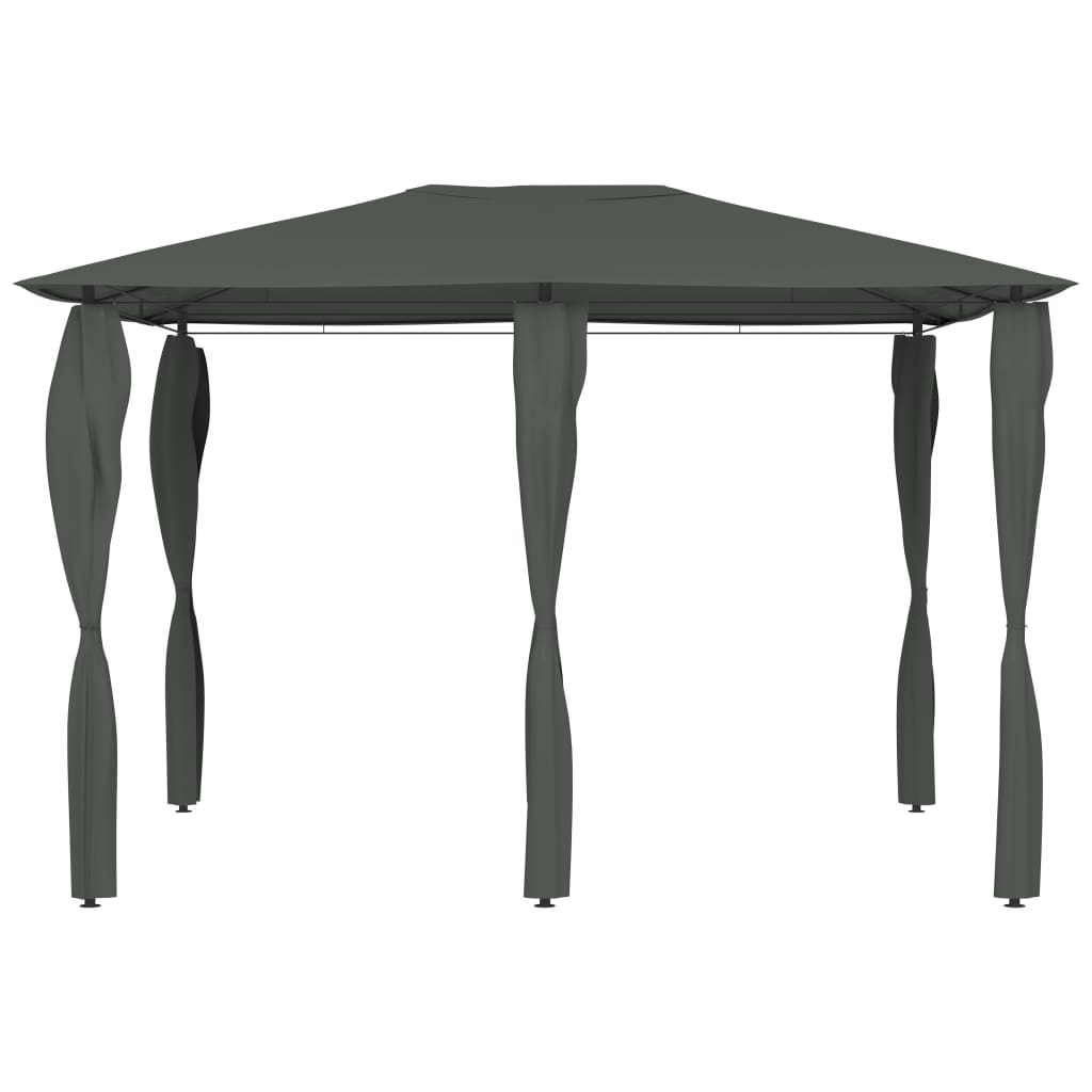 Gazebo con Montanti Rivestiti 3x4x2,6 m Antracite 160 g/m² | homemem39