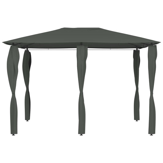 Gazebo con Montanti Rivestiti 3x4x2,6 m Antracite 160 g/m² - homemem39