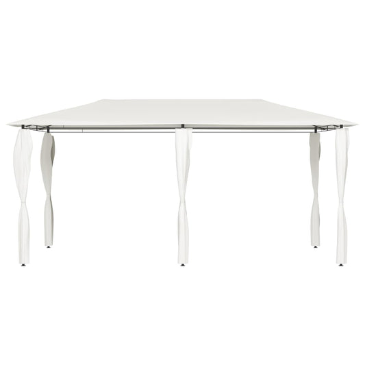 Gazebo con Montanti Rivestiti 2,98x5,3x2,59 m Crema 160 g/m² | homemem39