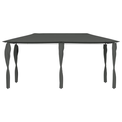 Gazebo con Montanti Rivestiti 2,98x5,3x2,59m Antracite 160 g/m² | homemem39
