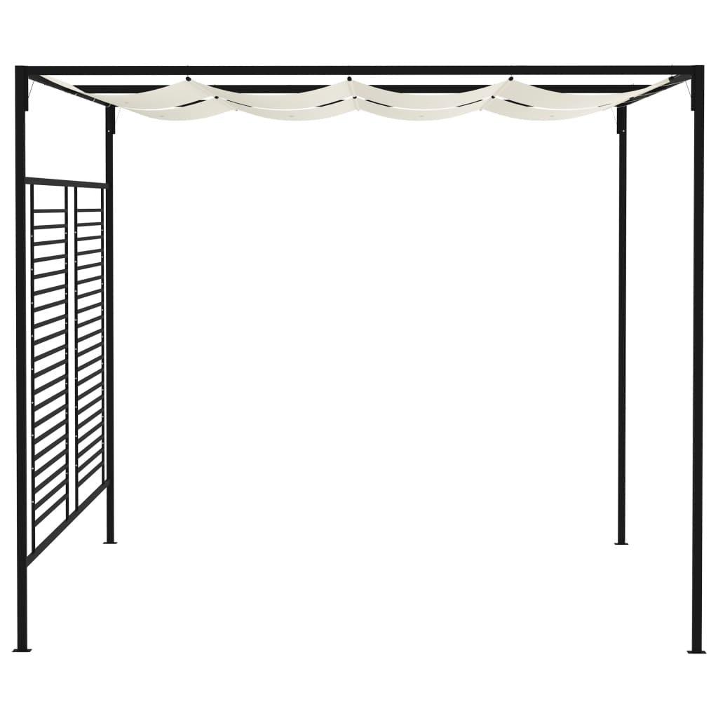 Gazebo con Tetto Retrattile 3x4x2,3 m Crema 180 g/m² | homemem39