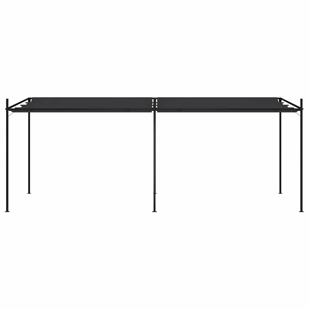 Gazebo con Tetto Retrattile 600x300x233 cm Antracite
