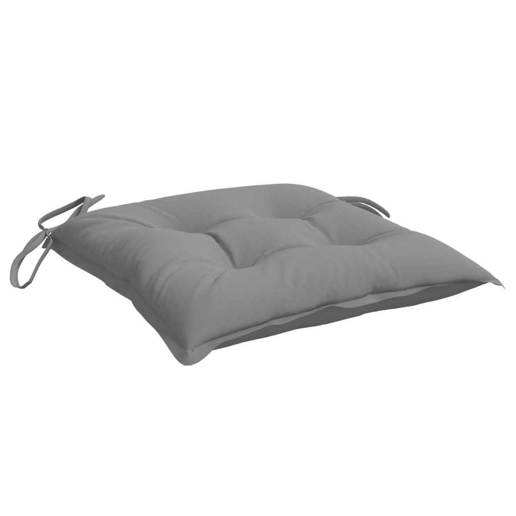 Cuscini per Sedia 6 pz Grigi 40x40x7 cm in Tessuto Oxford | homemem39