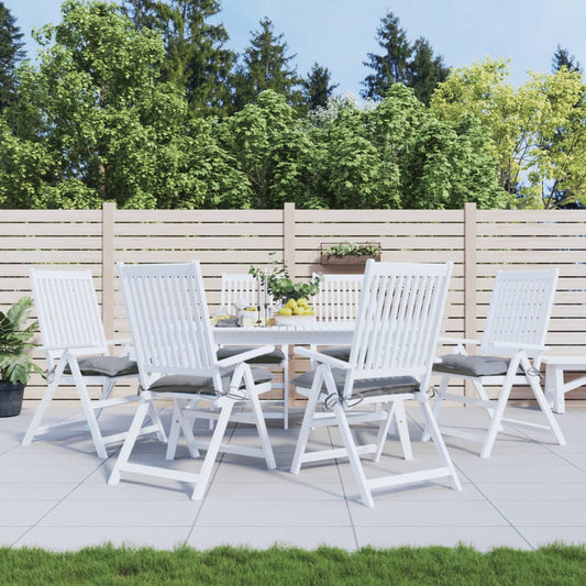 Cuscini per Sedia 6 pz Grigi 40x40x7 cm in Tessuto Oxford | homemem39