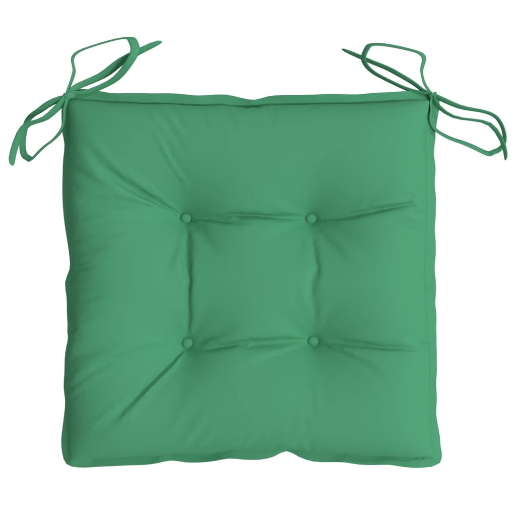 Cuscini per Sedia 4 pz 40x40x7 cm in Tessuto Oxford Verde - homemem39