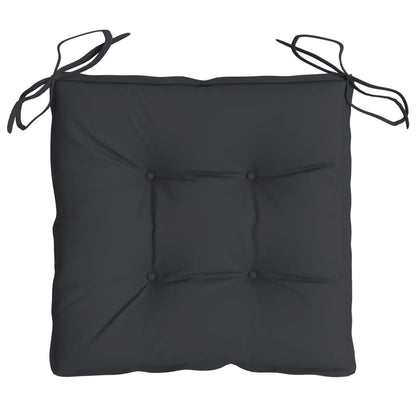 Cuscini per Sedia 2 pz Neri 40x40x7 cm in Tessuto Oxford | homemem39