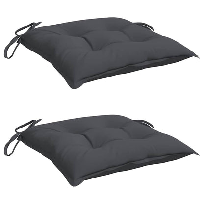 Cuscini per Sedia 2 pz Antracite 50x50x7 cm Tessuto Oxford