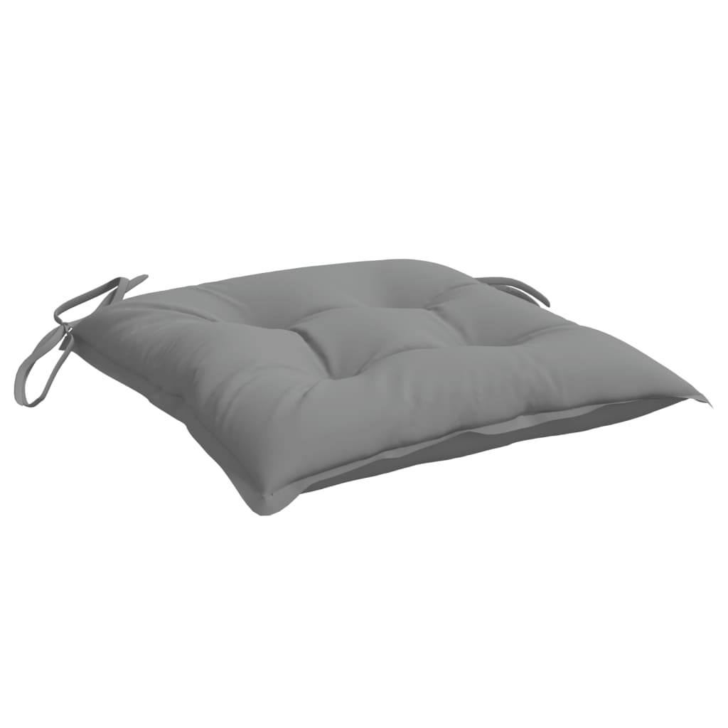 Cuscini per Sedia 2 pz Grigi 50x50x7 cm Tessuto Oxford | homemem39