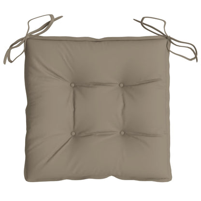 Cuscini per Sedia 4 pz Tortora 50x50x7 cm Tessuto Oxford | homemem39