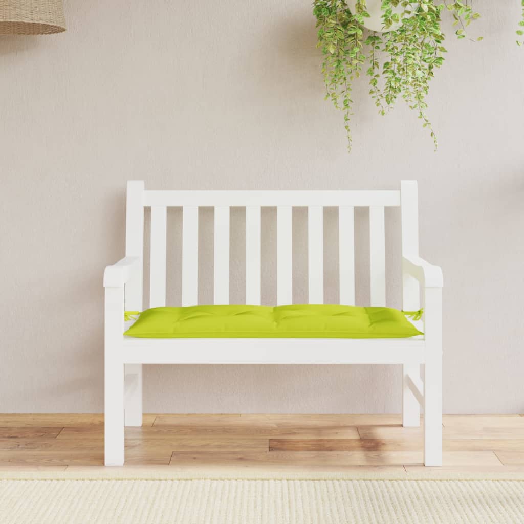 Cuscino per Panca Verde Brillante 100x50x7 cm in Tessuto Oxford | homemem39