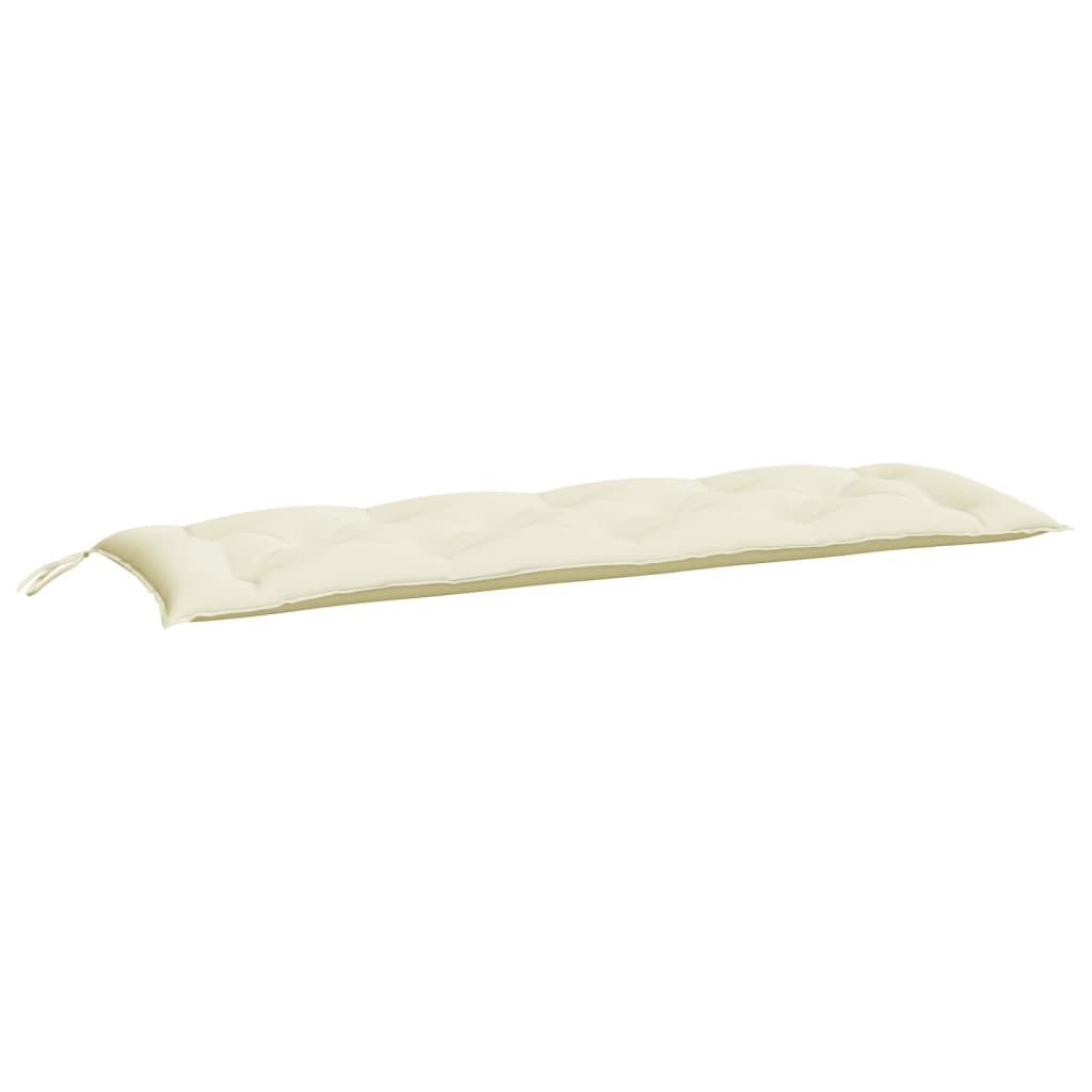 Cuscino per Panca Bianco Crema 150x50x7 cm in Tessuto Oxford - homemem39