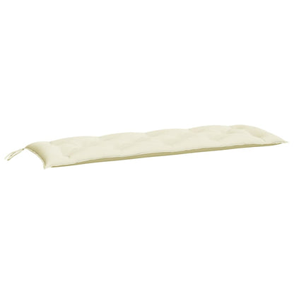 Cuscino per Panca Bianco Crema 150x50x7 cm in Tessuto Oxford - homemem39