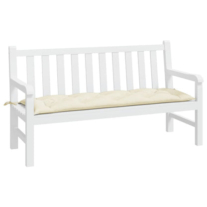 Cuscino per Panca Bianco Crema 150x50x7 cm in Tessuto Oxford - homemem39