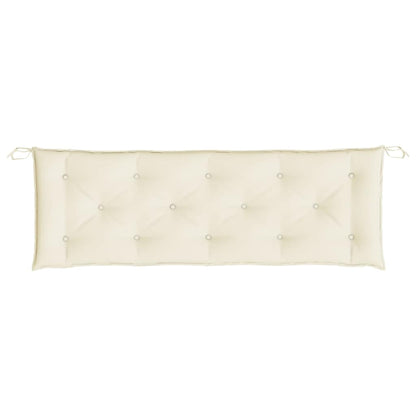 Cuscino per Panca Bianco Crema 150x50x7 cm in Tessuto Oxford