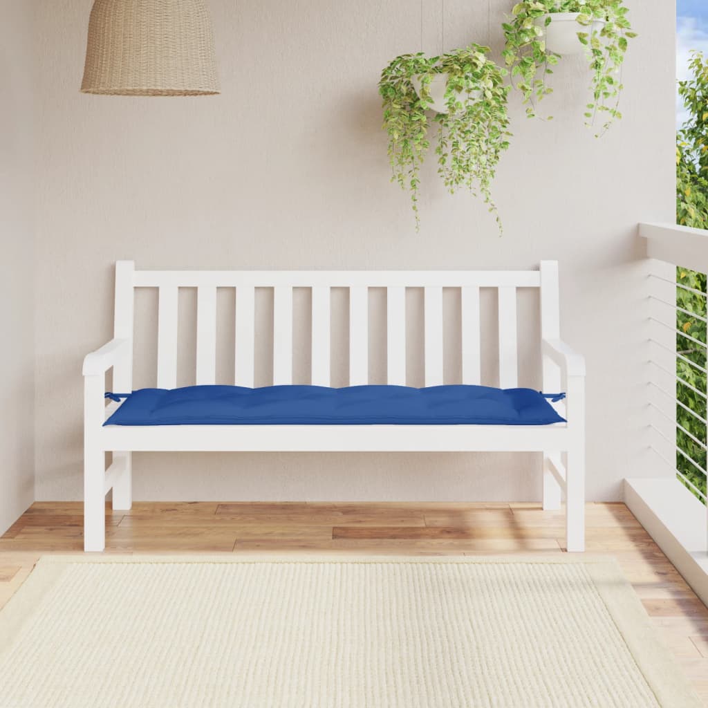 Cuscino per Panca Blu 150x50x7 cm in Tessuto Oxford - homemem39