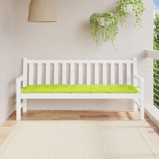 Cuscino per Panca Verde Brillante 180x50x7 cm in Tessuto Oxford - homemem39