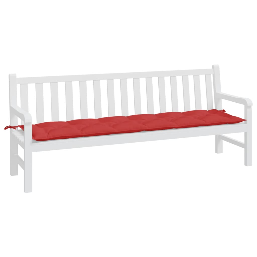 Cuscino per Panca Rosso 200x50x7 cm in Tessuto Oxford | homemem39