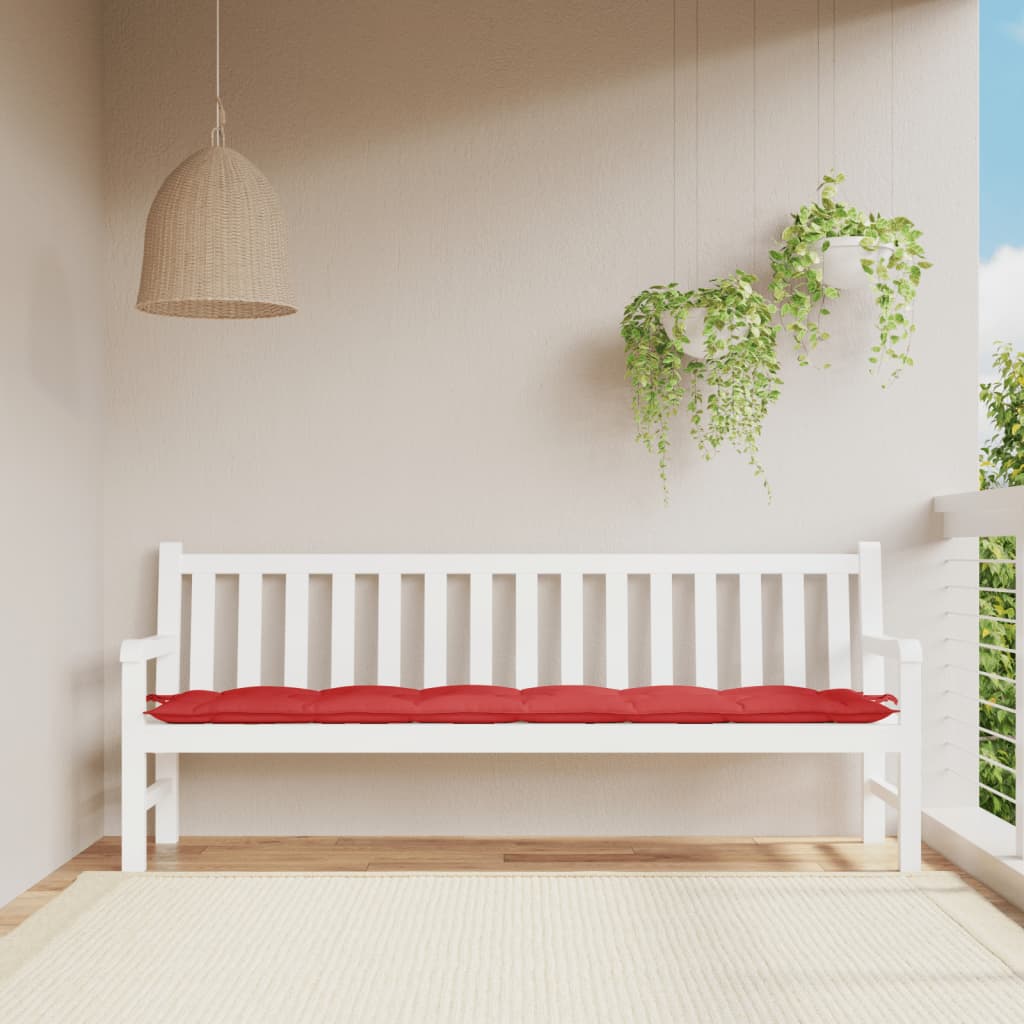 Cuscino per Panca Rosso 200x50x7 cm in Tessuto Oxford | homemem39