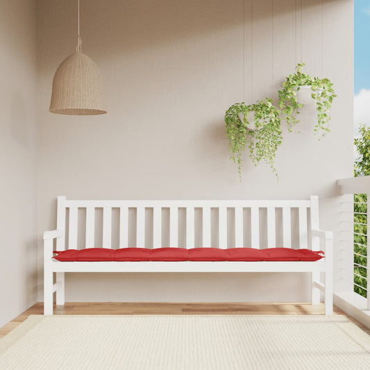 Cuscino per Panca Rosso 200x50x7 cm in Tessuto Oxford | homemem39