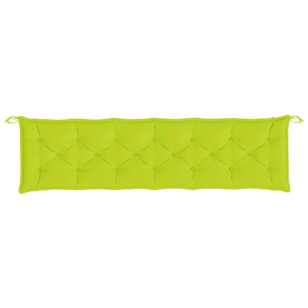 Cuscino per Panca Verde Intenso 200x50x7 cm in Tessuto Oxford