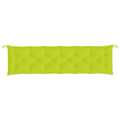 Cuscino per Panca Verde Intenso 200x50x7 cm in Tessuto Oxford