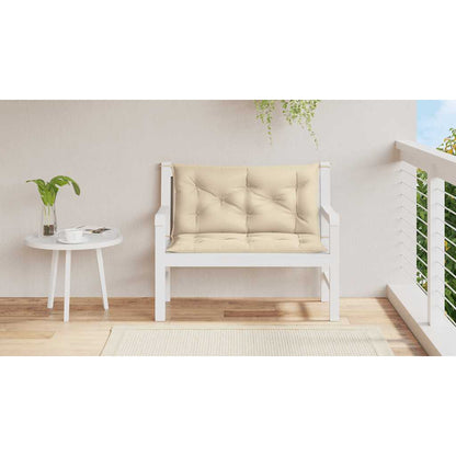 Cuscino per Panca Beige 100x(50+50)x7cm in Tessuto Oxford