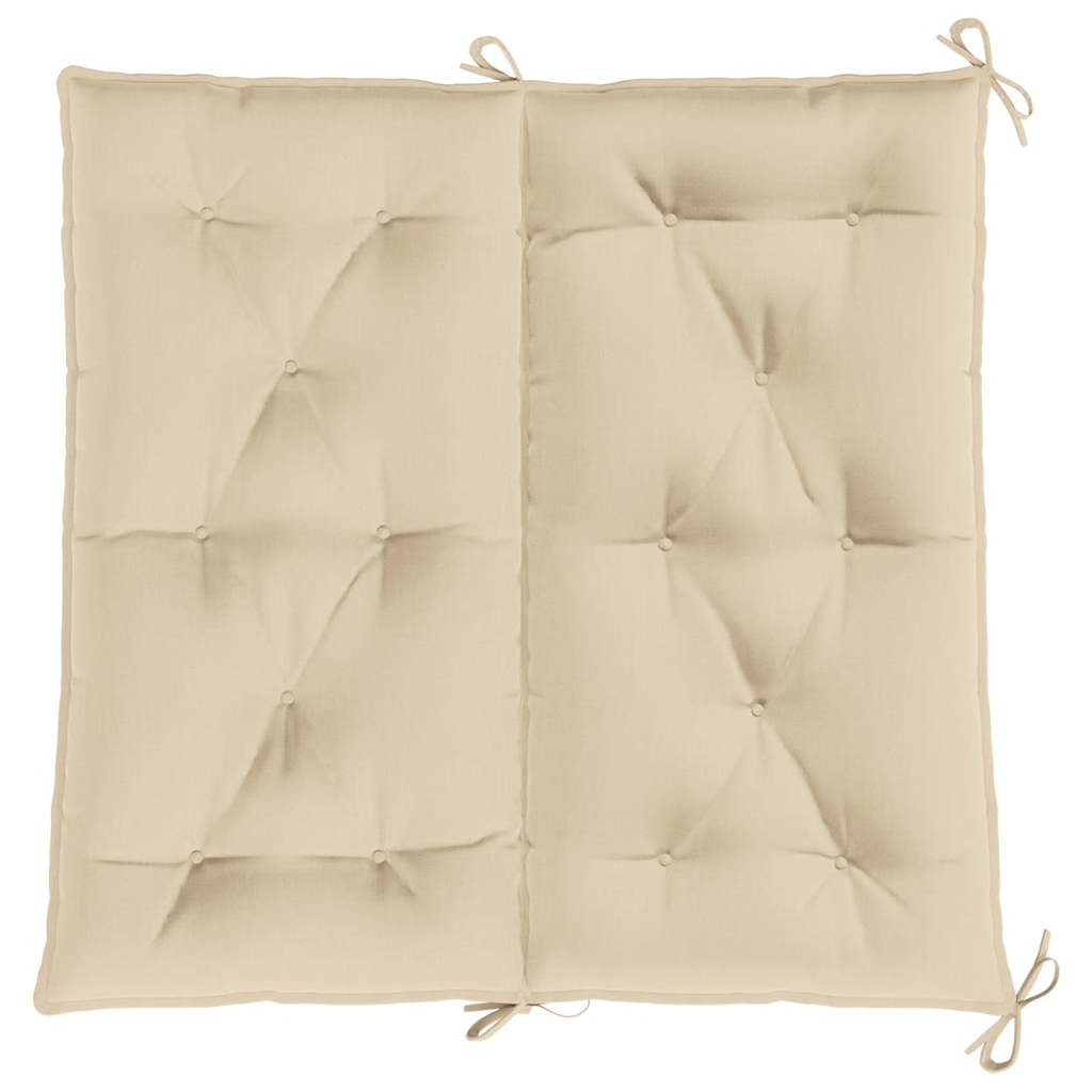 Cuscino per Panca Beige 100x(50+50)x7cm in Tessuto Oxford