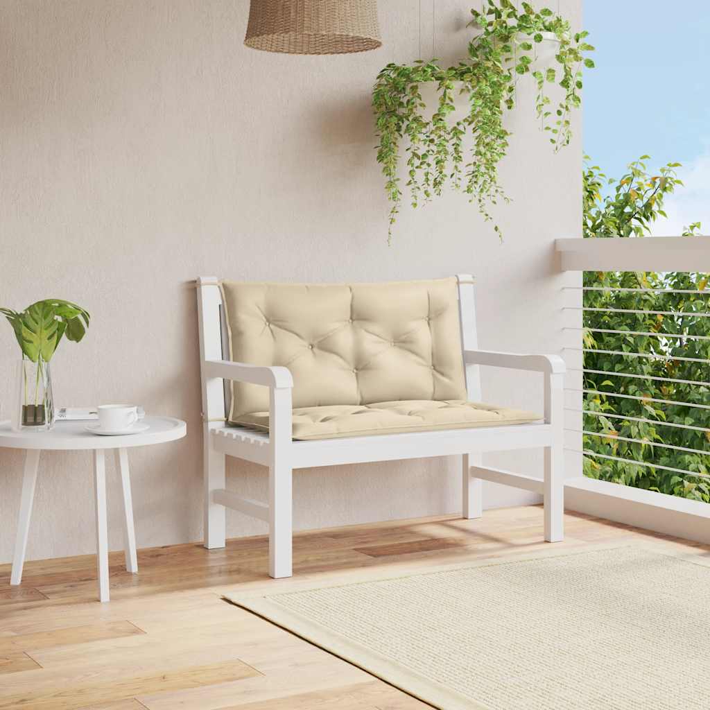 Cuscino per Panca Beige 100x(50+50)x7cm in Tessuto Oxford | homemem39