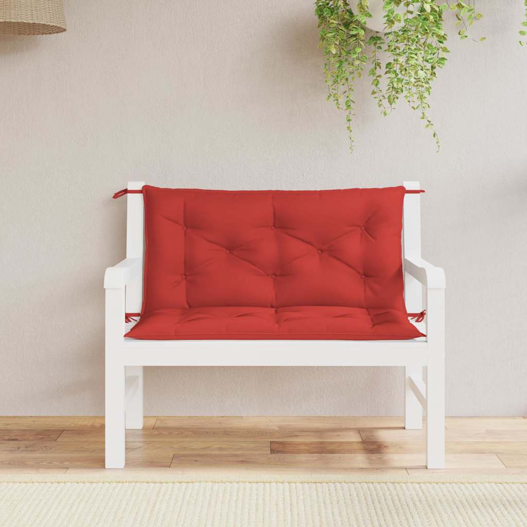Cuscino per Panca Rosso 100x(50+50)x7cm in Tessuto Oxford