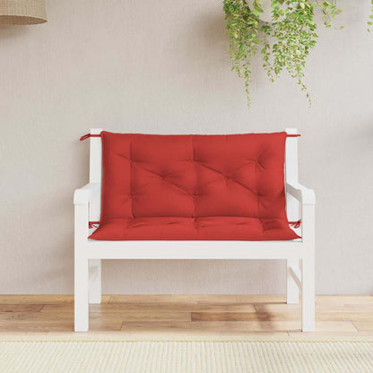 Cuscino per Panca Rosso 100x(50+50)x7cm in Tessuto Oxford
