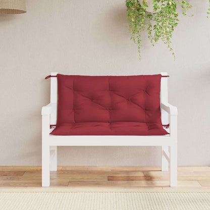 Cuscino per Panca Rosso Vino 100x(50+50)x7cm in Tessuto Oxford